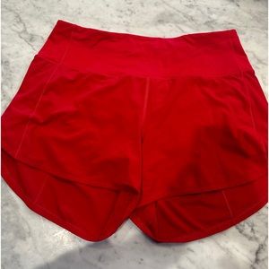 Speed up high rise lined short 4”inseam